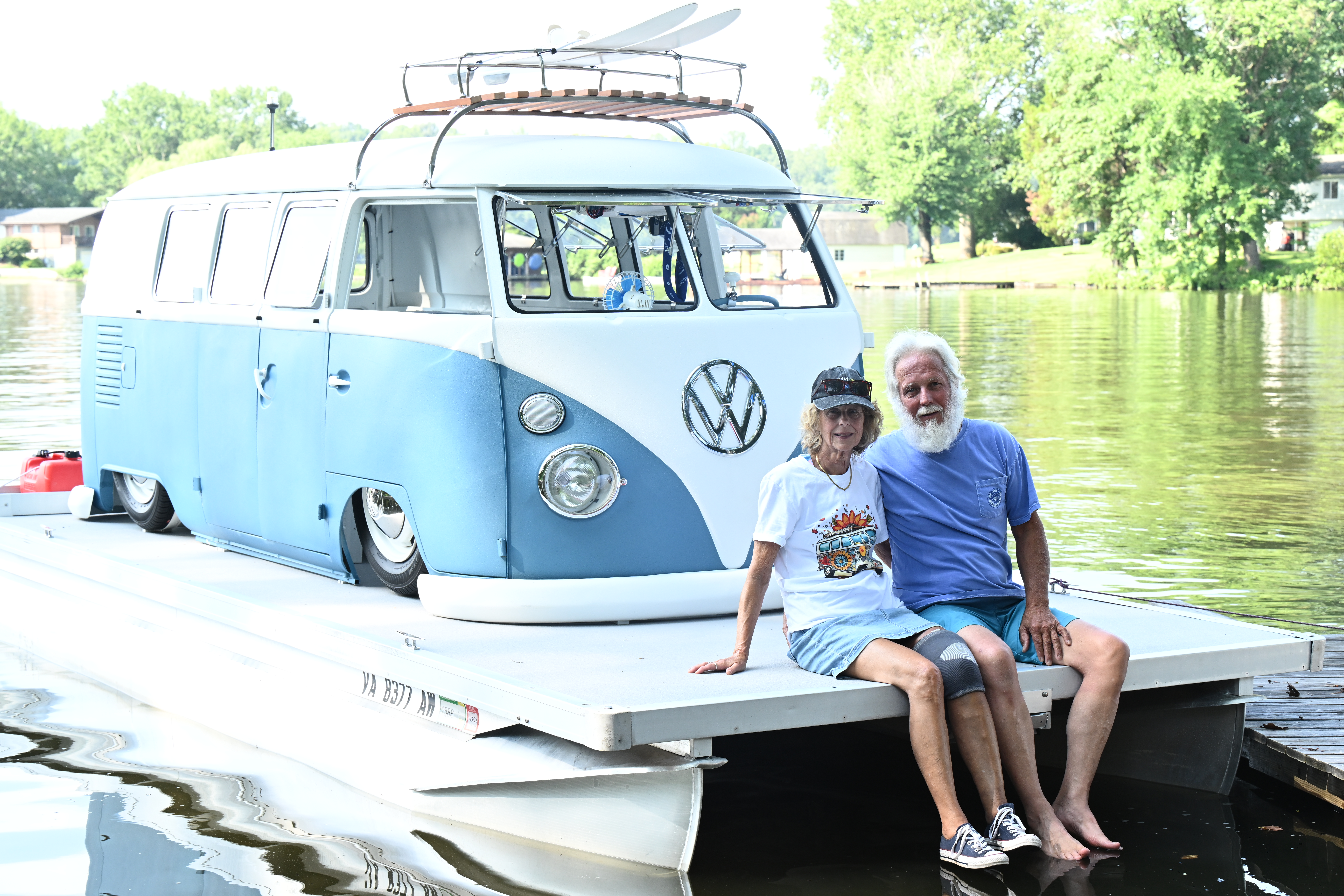 Featured image for “Floating “Bustoon” Excites Lake Crowd in Debut Voyage of Freedom and Creativity”