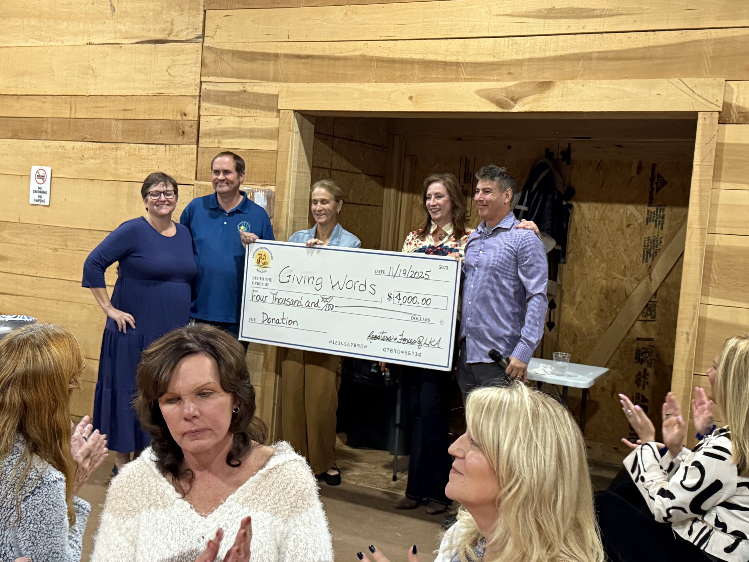 Featured image for “Roosters & Foxes Donates $12,000 to Local Charities”